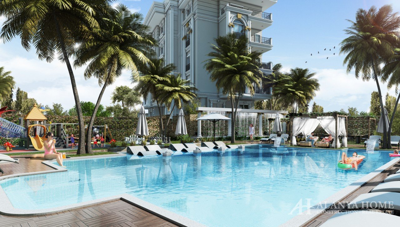 Voyage Garden Oba Alanya Antalya Türkiye deniz manzaralı yenilenmiş bir geliştiriciden yeni bir bina